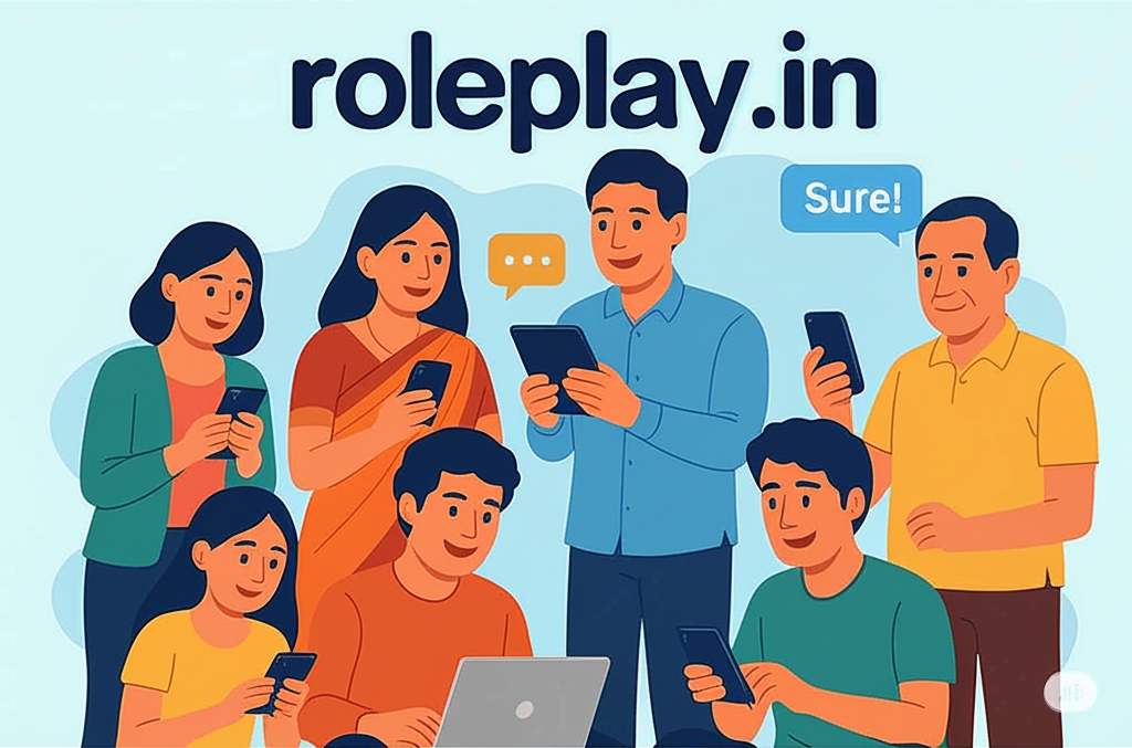 Screenshot of the roleplay.in chat interface